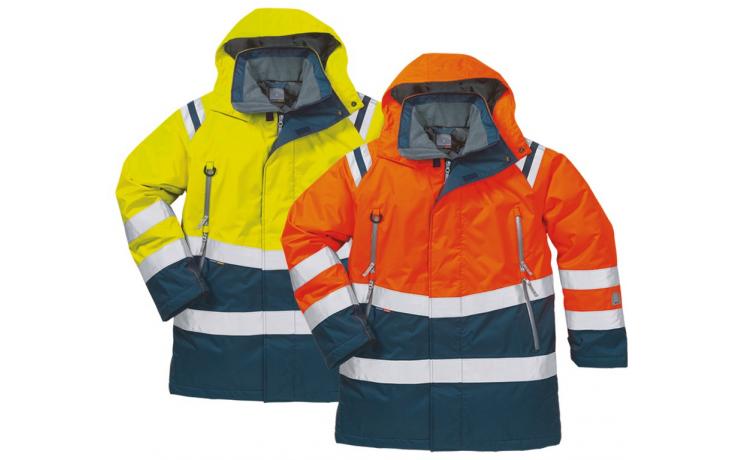Parky HI VIS s ochrannými prvkami