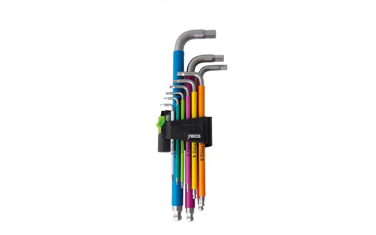 Sada uhlových kľúčov Multicolor, Inox