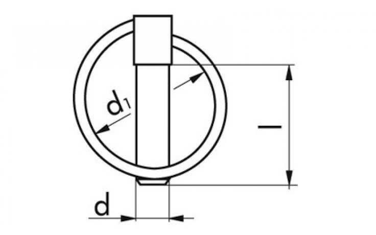 Klappstecker - galv. verzinkt - 4,5 (D40)