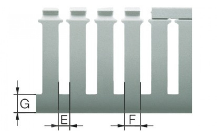Verdrahtungskanal T1-F - 25 X 80 - grau - 1 Stk = 2 m