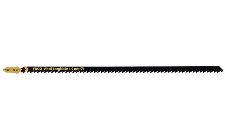 RECA Stichsägeblatt Wood Longblade 4 mm für schnelle, gerade Schnitte 225/250 mm