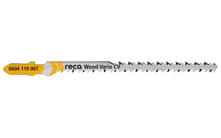 RECA Stichsägeblatt Wood Vario 2,2 - 3,2 mm für sehr schnelle Kurvenschnitte mit engsten Radien 115/145 mm
