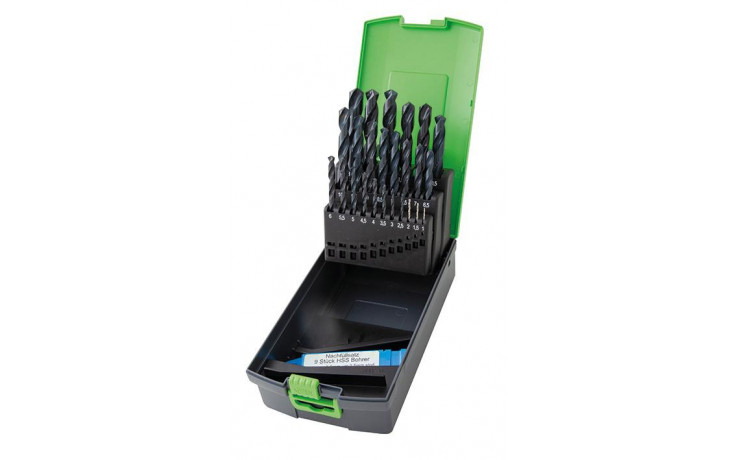 RECA Spiralbohrer Plus-Box HSS DIN 338-N + Kernbohrer Durchmesser 1 - 10,5 mm 33-teilig