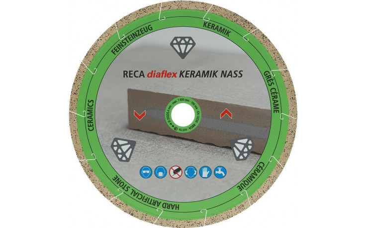 RECA diaflex Diamanttrennscheibe Spezial Keramik Nassschnitt 300mm