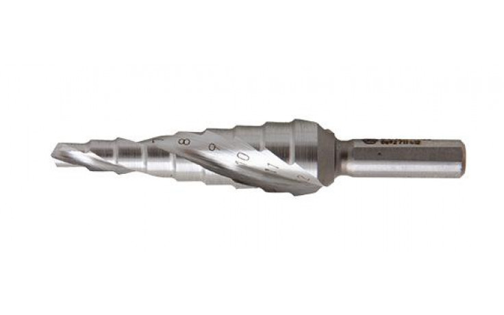 RECA Stufenbohrer HSS-CBN-tiefgeschnitten Größe 0/9 4-12 mm