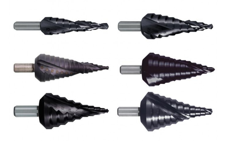 RECA Stufenbohrer HSS/TiAlN Größe 14 Ø 5,3 - 30,5 mm