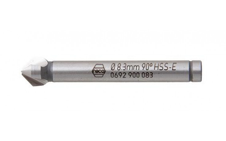RECA Kegelsenker 3-Schneiden 90 Grad HSS Co5 8,3 mm