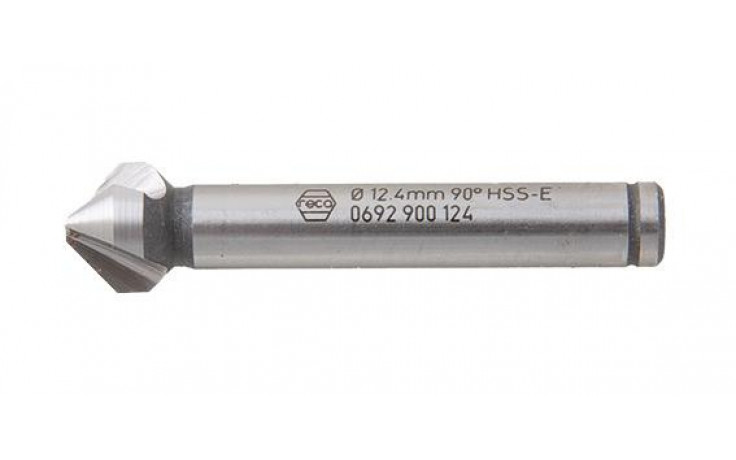 RECA Kegelsenker 3-Schneiden 90 Grad HSS Co5 12,4 mm