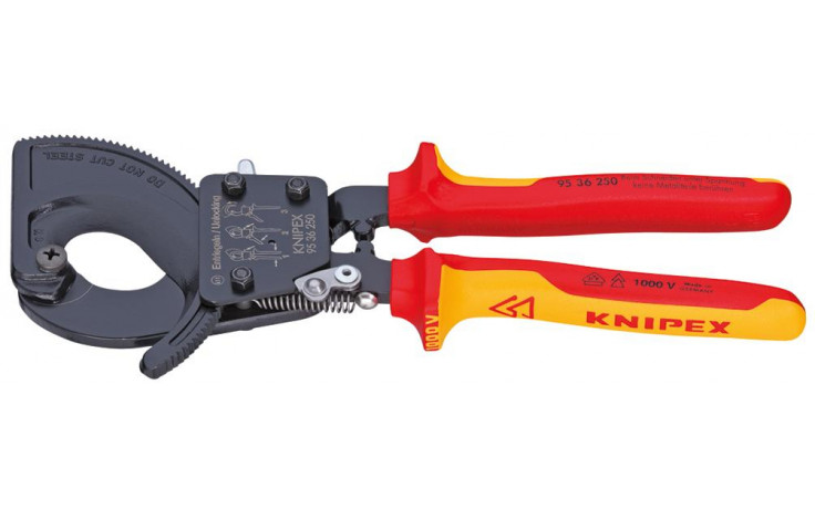 Kabelschneider Ratschenprinzip 250 mm VDE