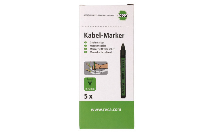 RECA KABEL-MARKER SCHWARZ