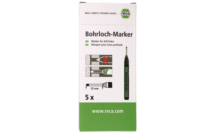 RECA BOHRLOCH-MARKER SCHWARZ