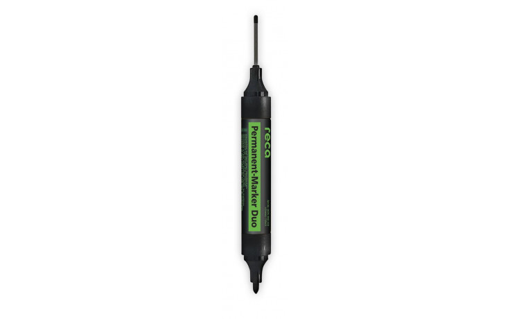 RECA PERMANENT MARKER DUO SCHWARZ