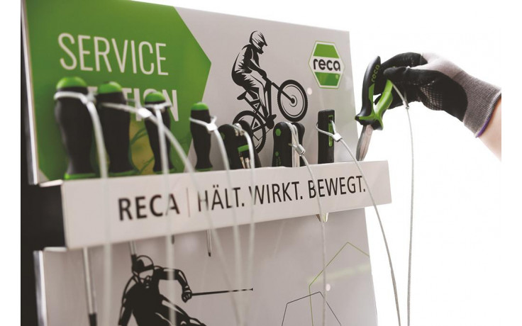 RECA Bike & Ski Servicetafel aus Edelstahl inklusive Werkzeug