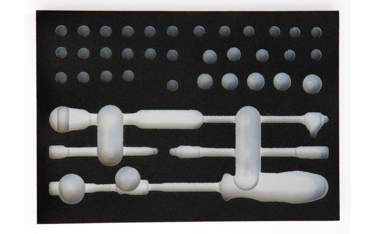RECA Inlett 1/4 mit Laserung Steckschlüssel-Satz 1/4" 40-teilig