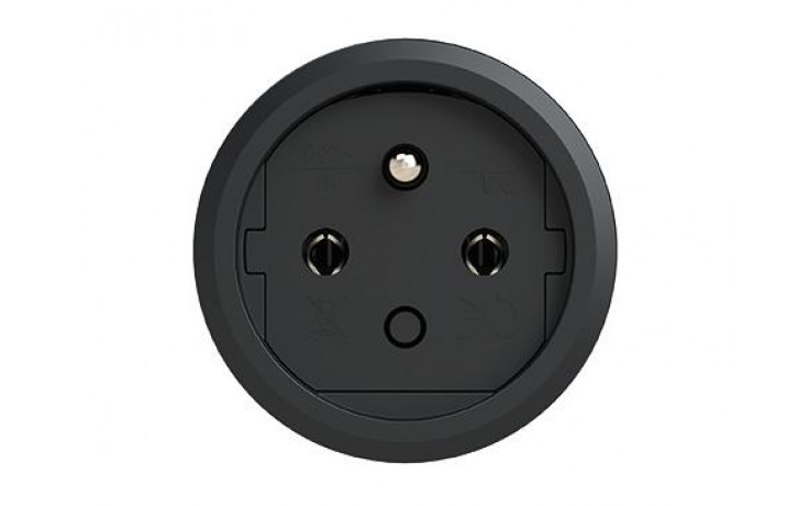 Kupplung Gummi mit Deckelband französisch /belgisch 250 Volt, 16A, IP54