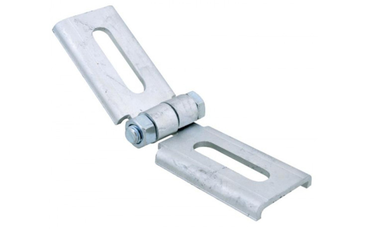 recamo Zahnschienen-Gelenkverbinder - Stahl - verzinkt - Typ 41 - 80 X 80