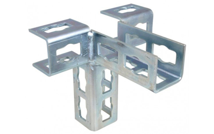 recamo-ZS-Push-3D-Verbinder - Stahl - verzinkt - Typ 41 - links/rechts - 149 X 158