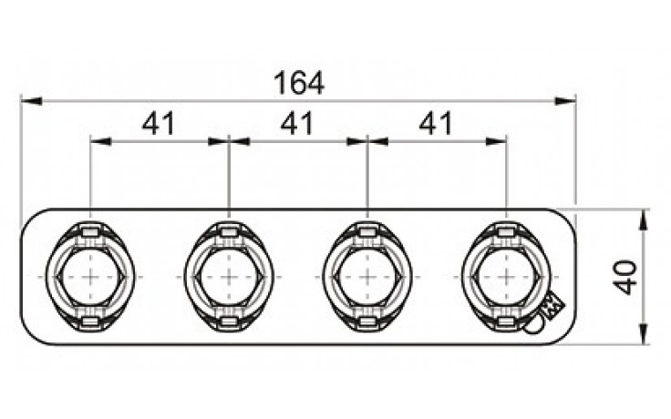 recamo Zahnschienen-Schienenverbinder - Stahl - verzinkt - vormontiert - Typ 41 - 164 mm