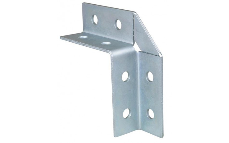 recamo Zahnschienen-Winkelverbinder - Stahl - verzinkt - Typ 41 - 90° 2D - 154 X 154