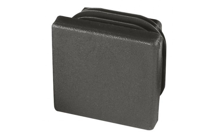 recamo Montageschienen-Endkappe - Polyethylen - schwarz - 28/30