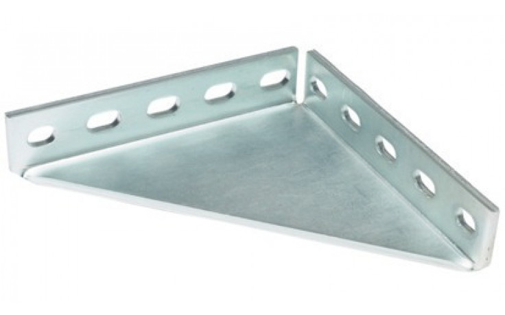 recamo Montageschienen-Winkelkonsole - Stahl - verzinkt - 38/40 - 200 X 200 X 40 X 4