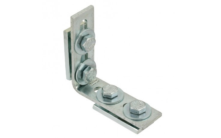 recamo Montageschienen-Winkel - Stahl - verzinkt - vormontiert - 38/40 - 135° - 90 X 90