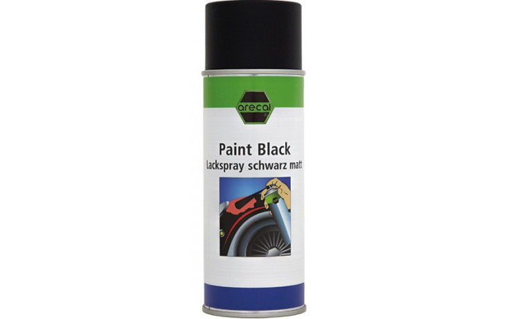 RECA arecal Lack Spray schwarz matt 400 ml