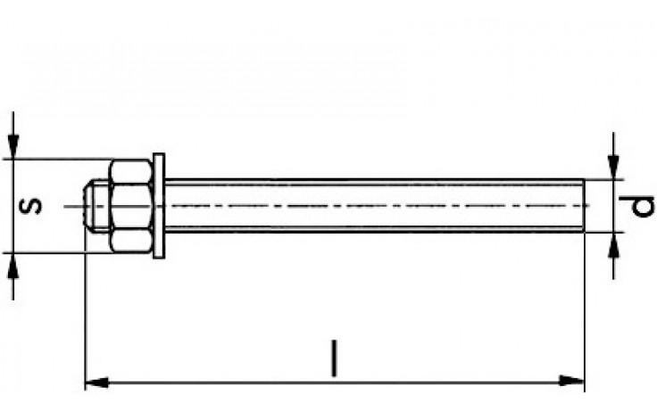 Ankerstange VMU-A - Edelstahl A4 - M 12 X 175