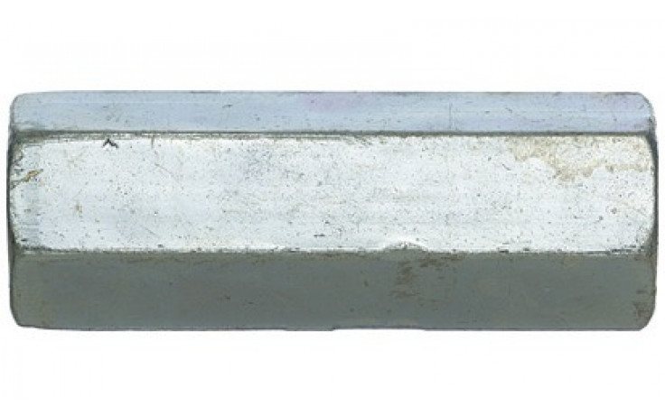 Distanzmuffe - sechskant - Stahl - verzinkt blau - M8 X 40 - SW11