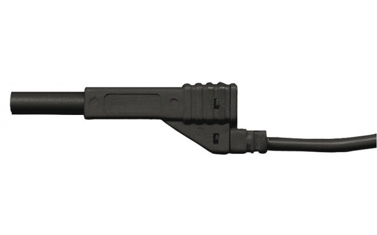 RECA Messkabel schwarz 4 mm x 5 m mit Stecker