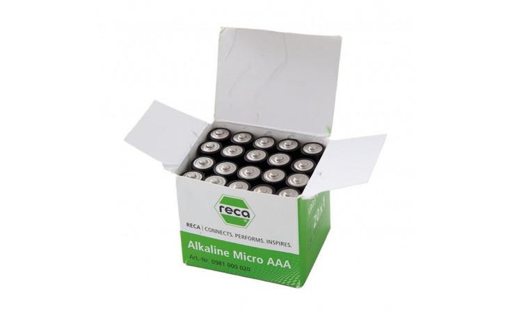 RECA Batterie Alkaline Typ AAA 20 Stück