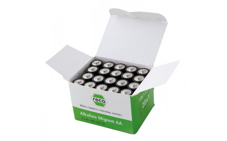RECA Batterie Alkaline Typ AA 20 Stück