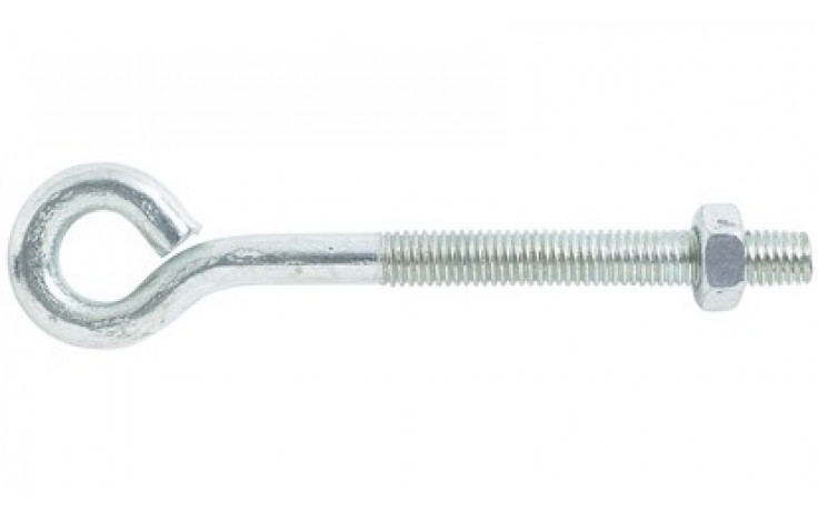 Spannschrauben mit Öse und Mutter, M6 x 150 Stahl verzinkt