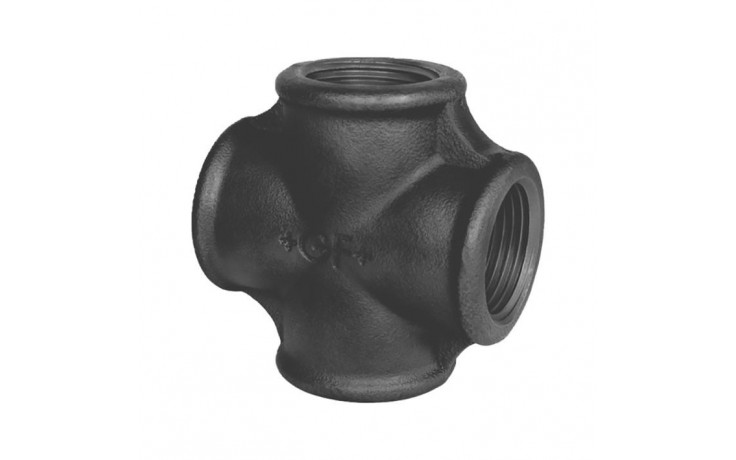 Fig. 180 - Kreuz - Temperguß - blank - 1/2 Zoll ( +GF+ )