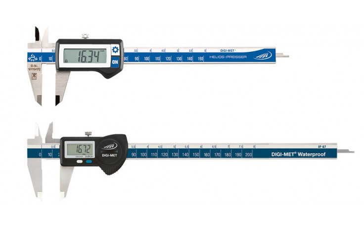 Digitaler Messschieber IP67 kalibriert 200 x 50 mm