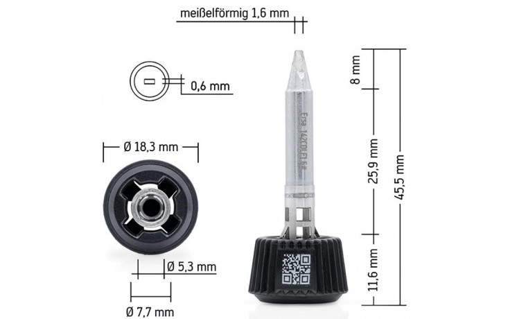 Lötspitze MK2 Ersa meißelförmig 1,6mm