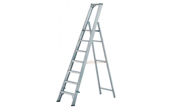 Plattformleiter aus Aluminium, Sprossen: 10, Höhe m: 3,15