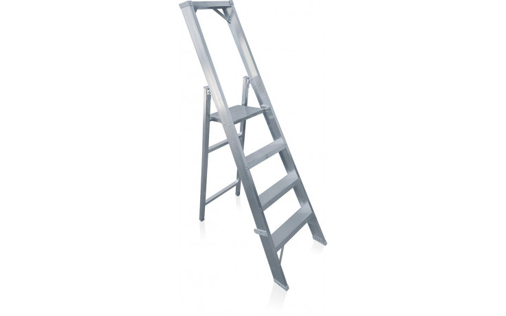 Plattformleiter aus Aluminium, Sprossen: 4, Höhe m: 1,65