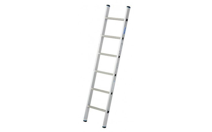 Stabilo Alu-Anlegeleiter, 6 Sprossen, Länge 1,85 m, Arbeitshöhe 2,8 m, 3,0 kg