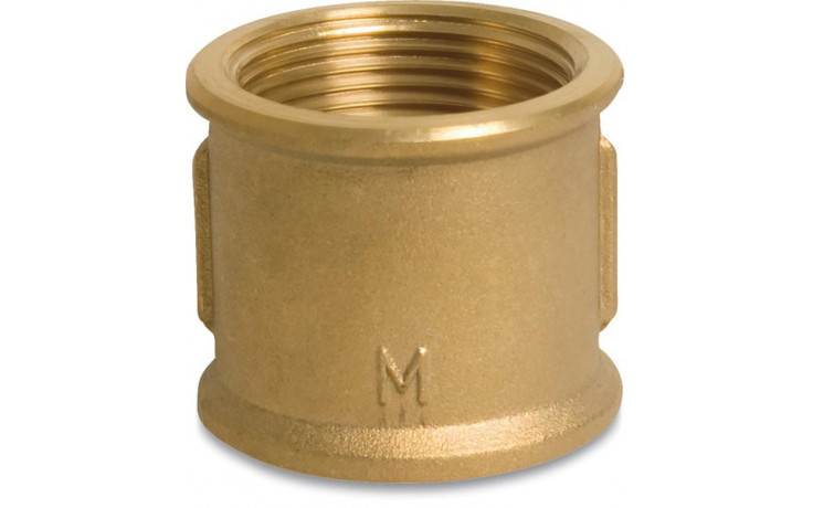 Fig. 270 - Muffe - Messing - blank - 4 Zoll