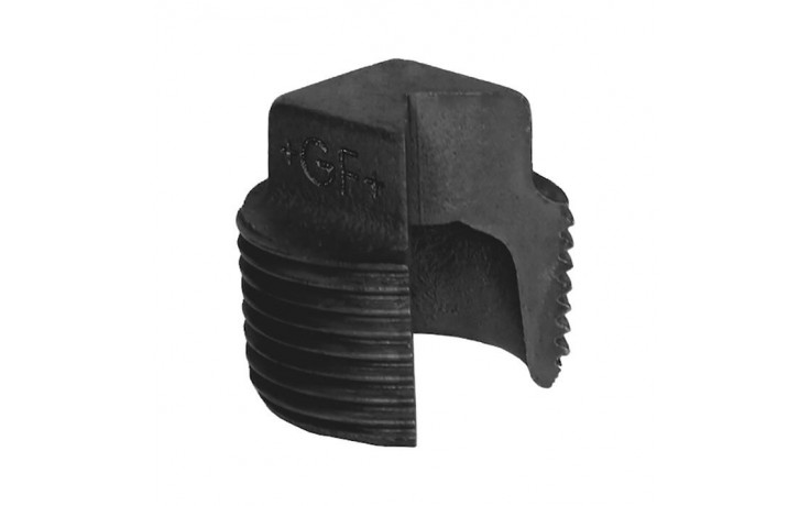 Fig. 291 - Stopfen ohne Rand - Temperguß - blank - 1/2 Zoll ( +GF+ )