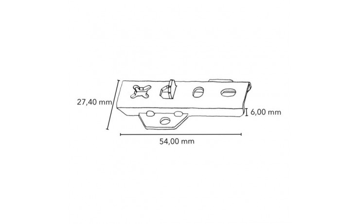 RECA TT-Terrassenverbinder Universal inkl sebS - Edelstahl - für Dielenstärke 19 - 23 mm
