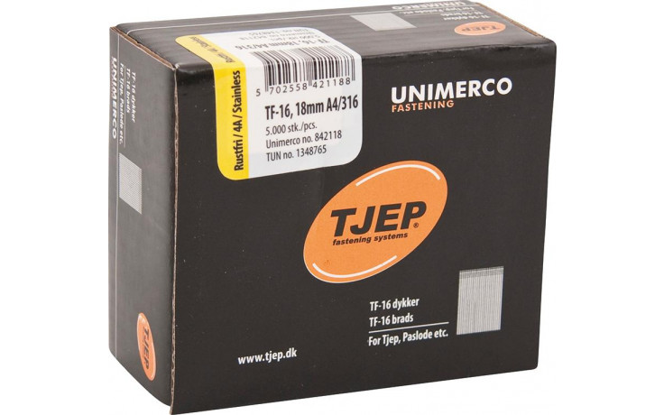 TJEP TF-16 Brads 25mm rostfrei A4 0°