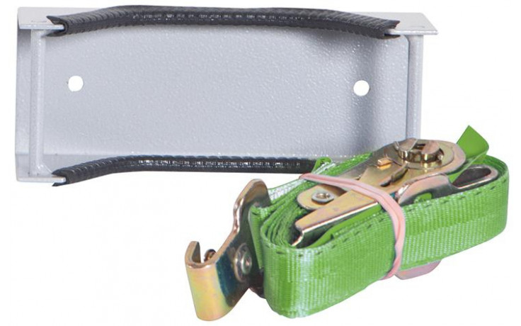 RECA MAXMOBIL Flaschenhalterung für Flaschen 10/20/40 L, RAL 9006 Struktur XFH.300-R