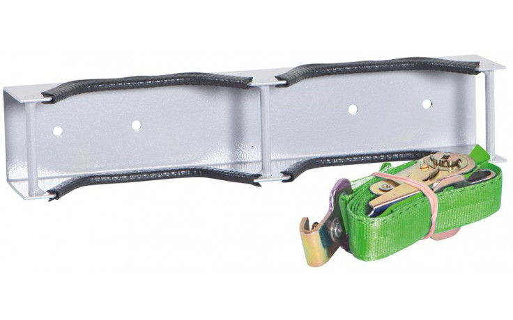 RECA MAXMOBIL Doppelflaschenhalterung für Flaschen 10 L, RAL 9006 Struktur XDFH.200-R