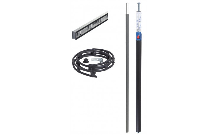 RECA MAXMOBIL Leitergummisatz, bestehend aus 1000 mm Leitergummi, 1 Haken und 1 Rundknopf LTG-S-10