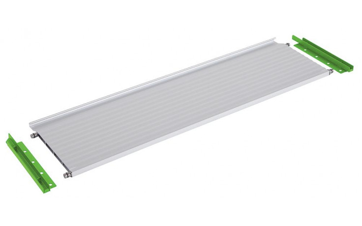 RECA MAXMOBIL Aluminium-Klappe 211-485 mm, inklusive Montagesatz, Klappenführung RAL 6018 Struktur AK.20-48-R