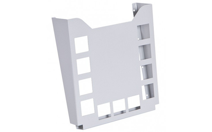 RECA MAXMOBIL Prospekthalter / Ablagefach für Papiere, für Formate bis A4, 295 x 270 x 35/75 mm "senkrechte Version", RAL 9006 Struktur PHS 29-27