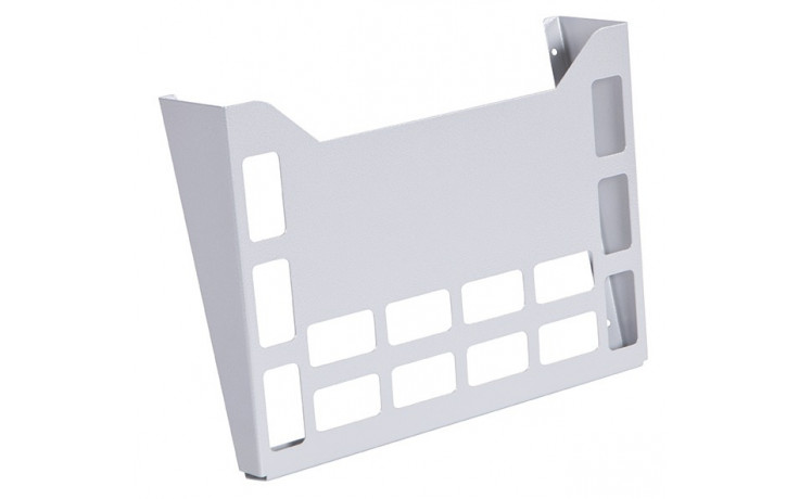 RECA MAXMOBIL Prospekthalter / Ablagefach für Papiere, für Formate bis A4, 255 x 345 x 30/70 mm "waagrechte Version", RAL 9006 Struktur PHW 25-34