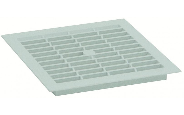 RECA MAXMOBIL Be-/Entlüftungsgitter, Kunststoff weiß, mit Abdeckrand, 154 x 154 mm XBG.15-13